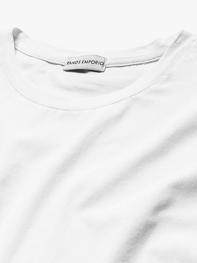 Panos Emporio Organic Cotton Blend T-Shirt, White