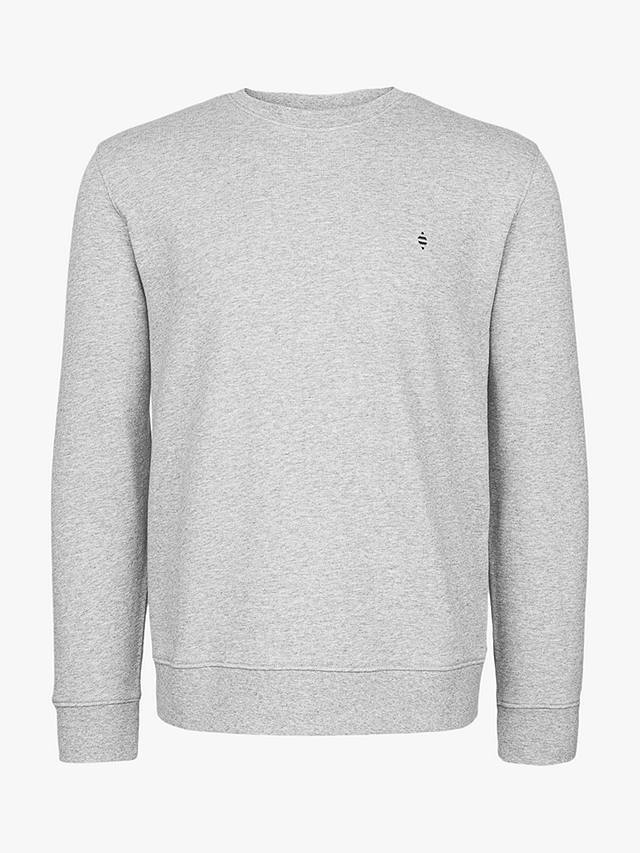 Panos Emporio Element Organic Cotton Sweatshirt, Grey Melange