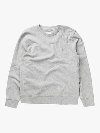 Panos Emporio Element Organic Cotton Sweatshirt, Grey Melange