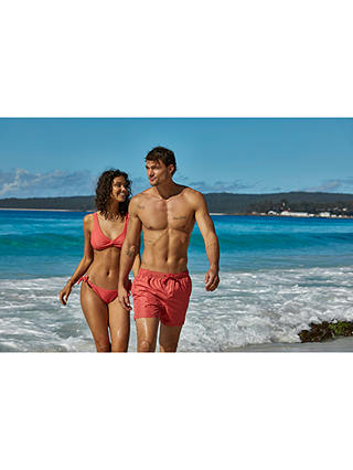 Panos Emporio Luxe Quick Dry Swim Shorts, Coral