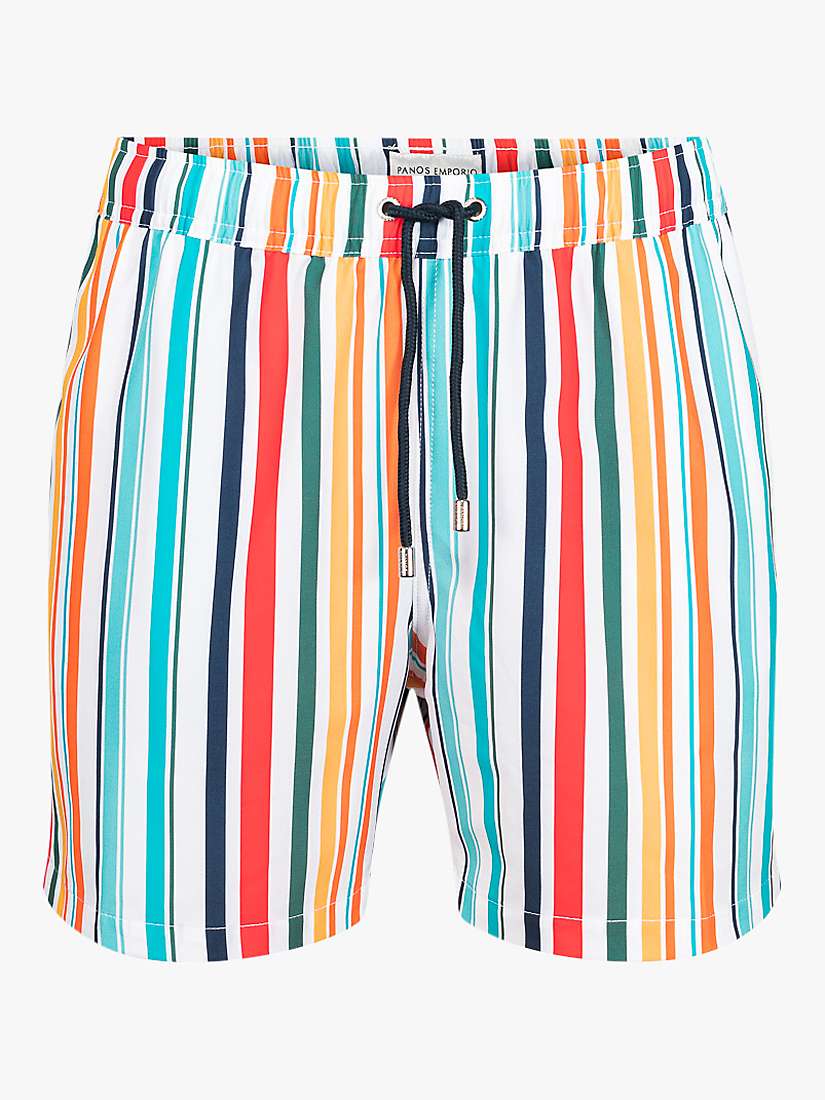 Buy Panos Emporio Classic Beach Stripe Swim Shorts Online at johnlewis.com