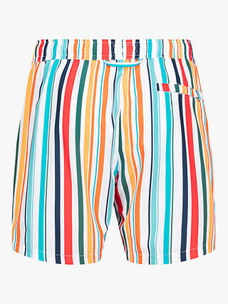 Panos Emporio Classic Beach Stripe Swim Shorts, Multi