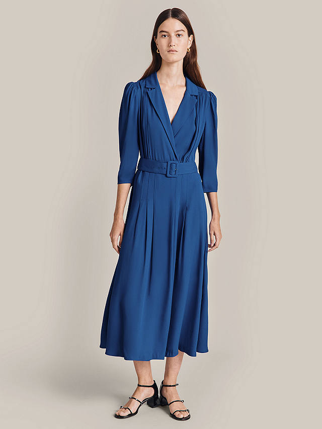 Ghost Zoey Midi Dress, Cobalt Blue