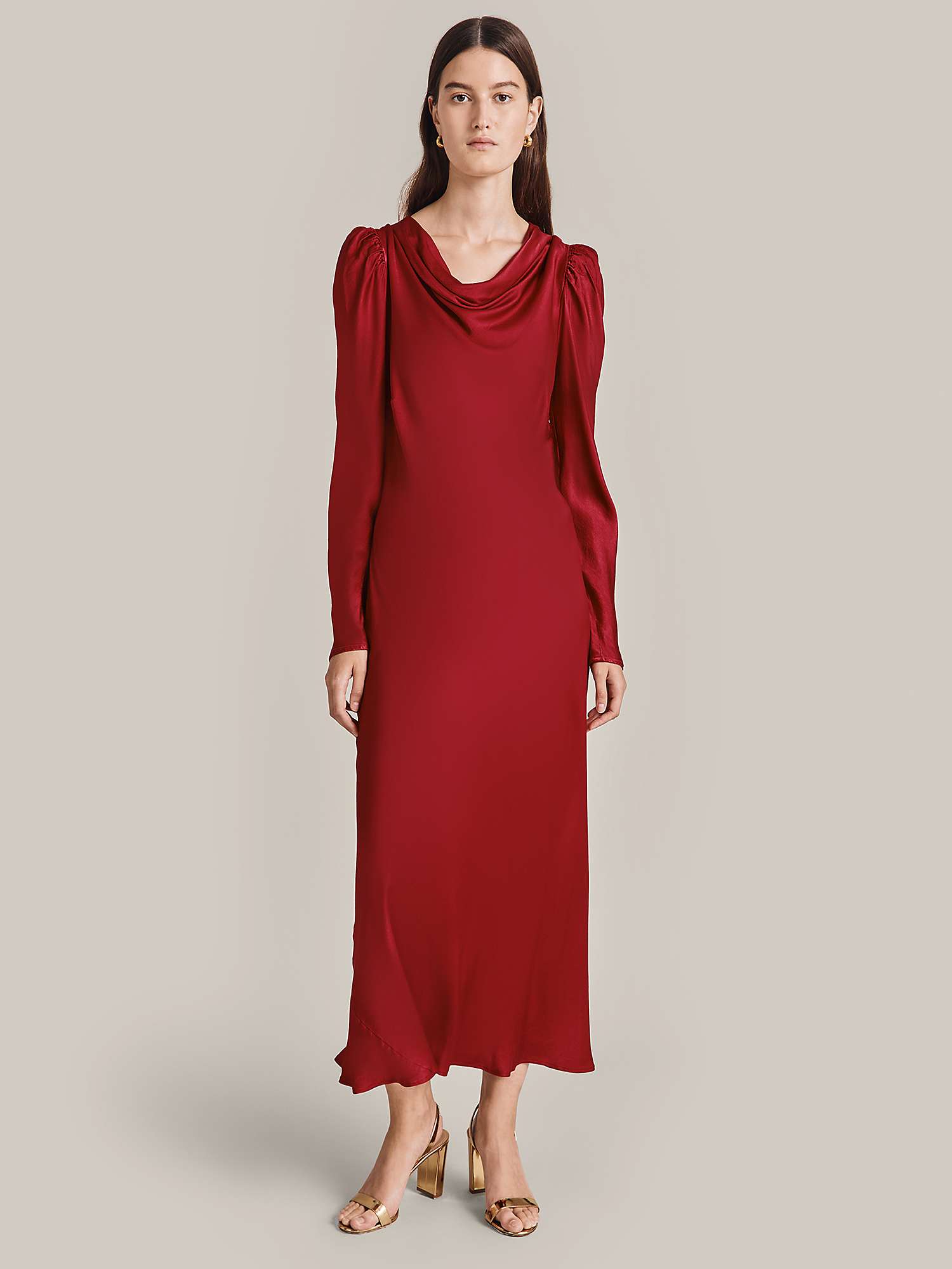 Buy Ghost Frankie Cowl Neck Maxi Dress Online at johnlewis.com