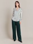 Ghost Amy Stripe Shirt, Green