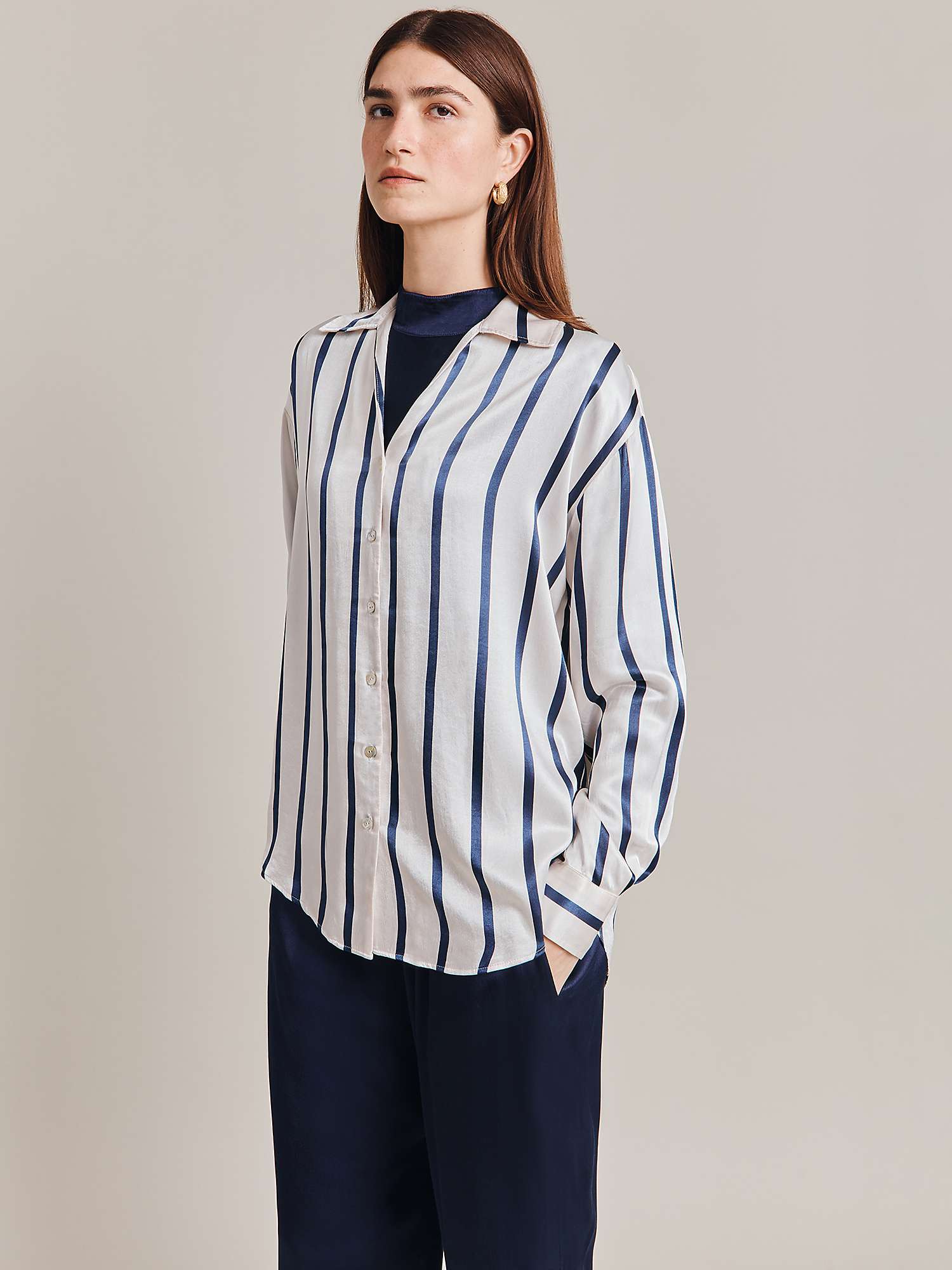 Buy Ghost Amy Stripe Shirt Online at johnlewis.com