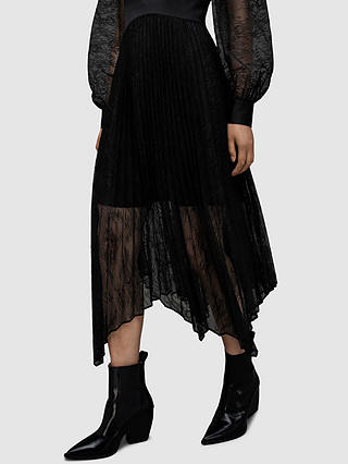 AllSaints Norah Lace Dress, Black
