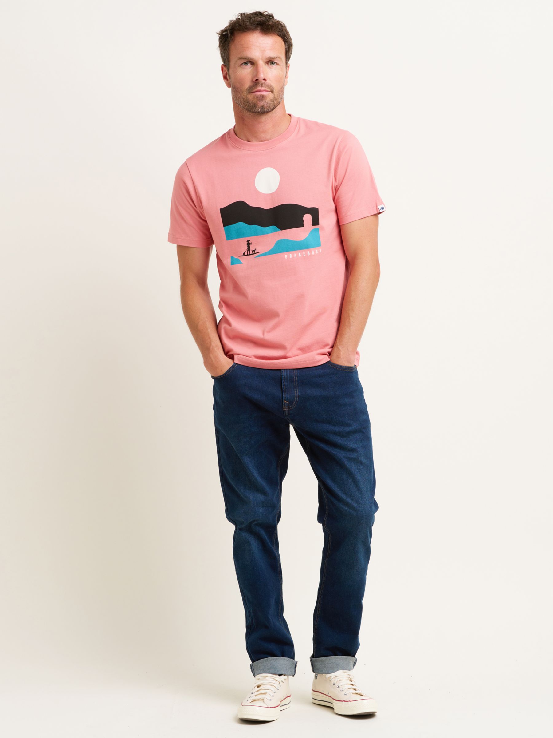 Brakeburn Pink Polo Shirt, L