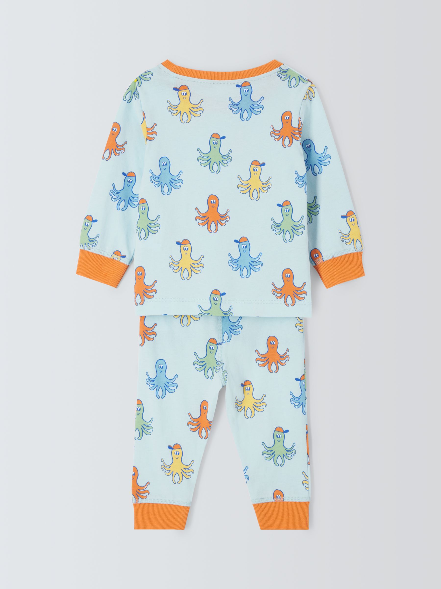 Buy John Lewis ANYDAY Baby Octopus Print Pyjamas, Blue/Multi Online at johnlewis.com