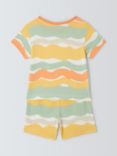 John Lewis ANYDAY Baby Wiggle Stripe Shorts Pyjamas, Yellow/Multi