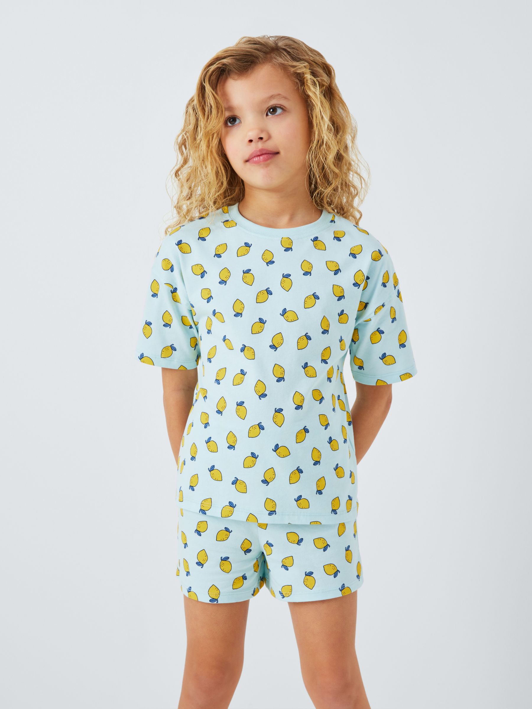 Buy John Lewis ANYDAY Kids' Lemon Print Short Pyjamas Online at johnlewis.com