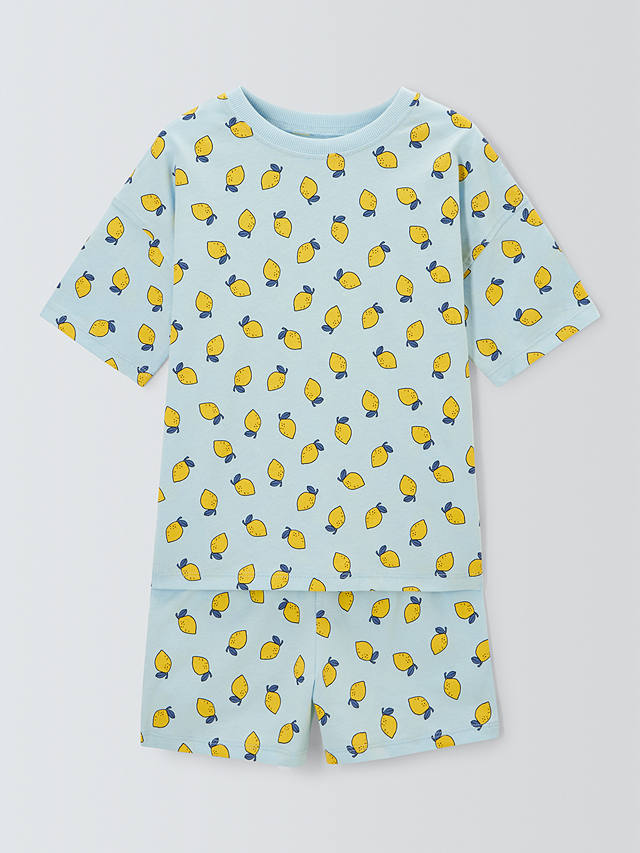 John Lewis ANYDAY Kids' Lemon Print Short Pyjamas