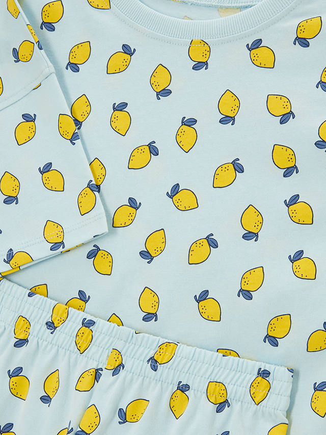 John Lewis ANYDAY Kids' Lemon Print Short Pyjamas