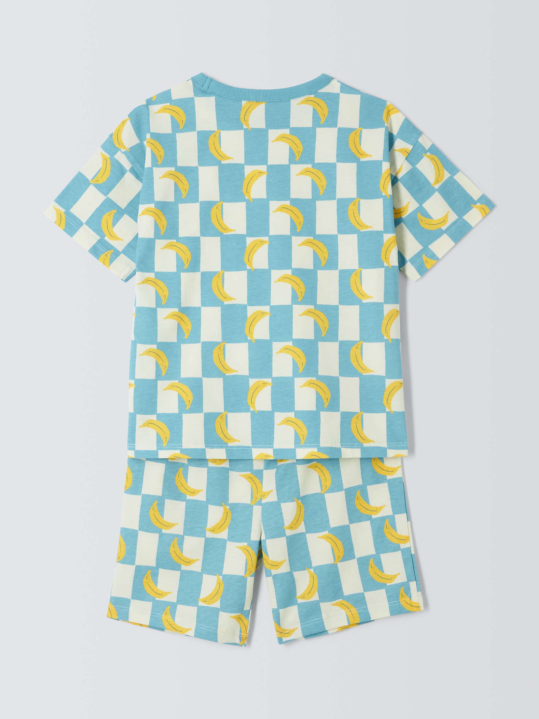 Buy John Lewis ANYDAY Kids' Banana Print Short Pyjamas, Blue/Multi Online at johnlewis.com