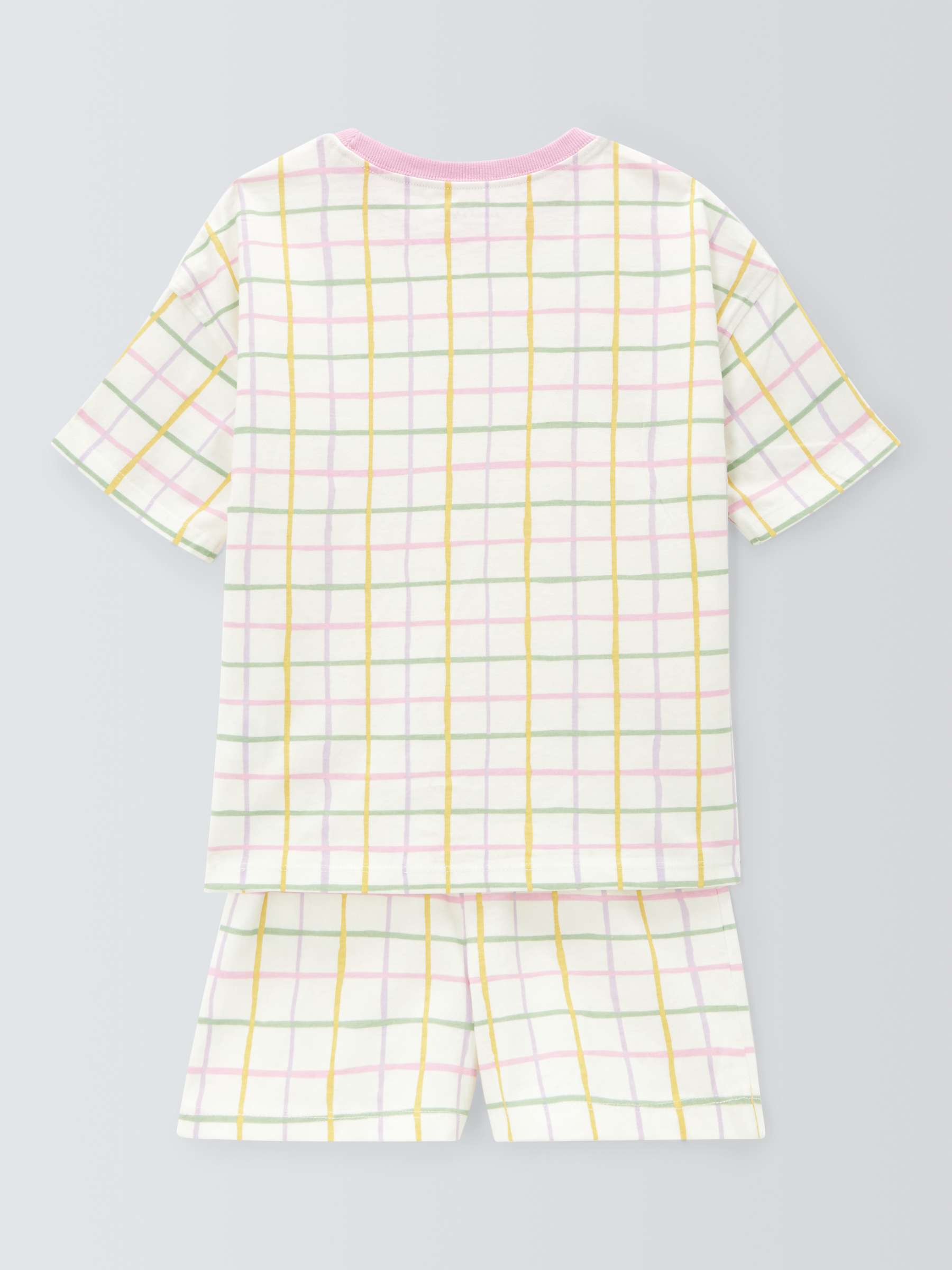 Buy John Lewis ANYDAY Kids' Gardenia Check Print Shorts Pyjamas, Multi Online at johnlewis.com