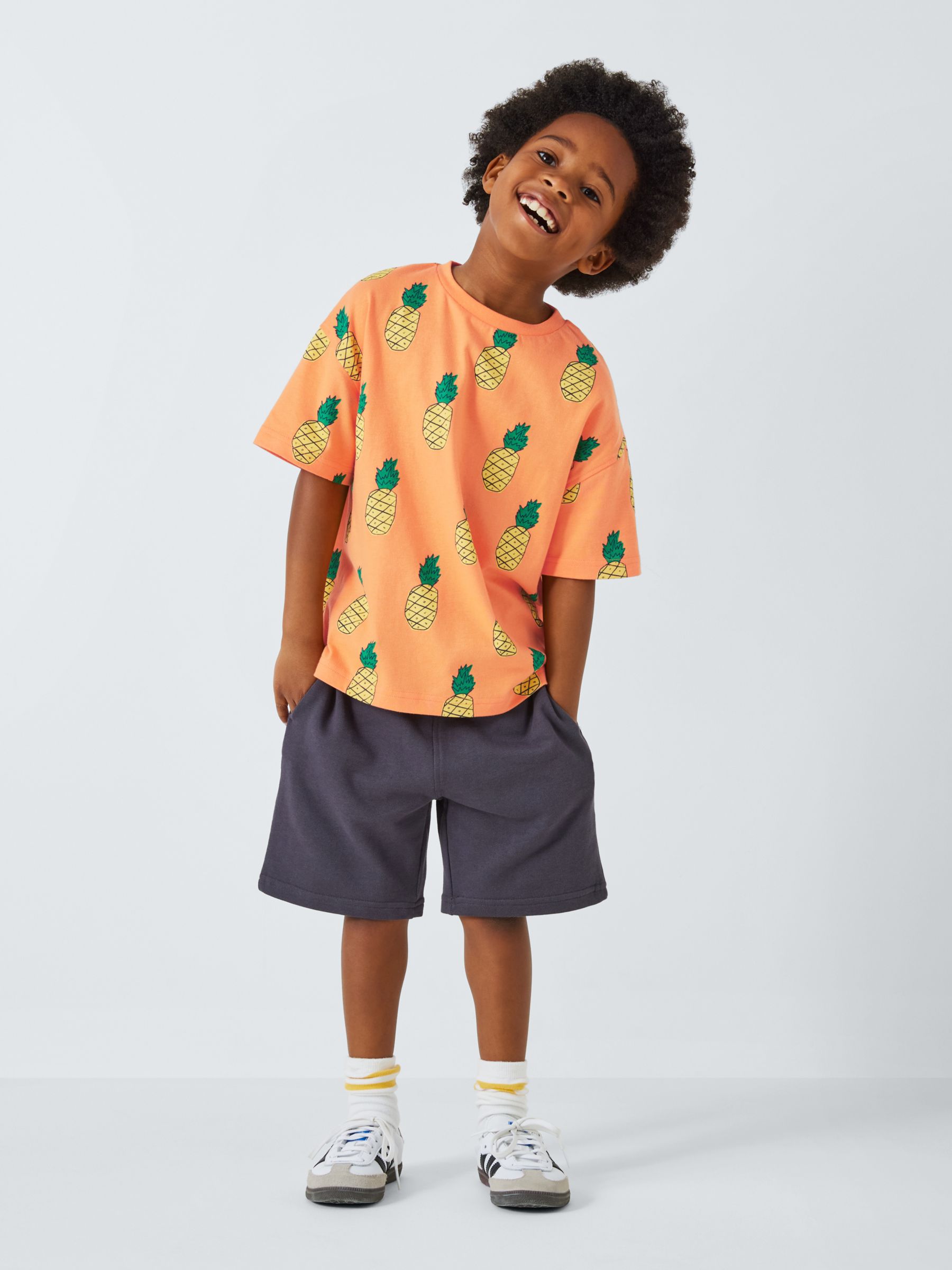 Buy John Lewis ANYDAY Kids' Pineapple Print T-Shirt, Paprika Online at johnlewis.com