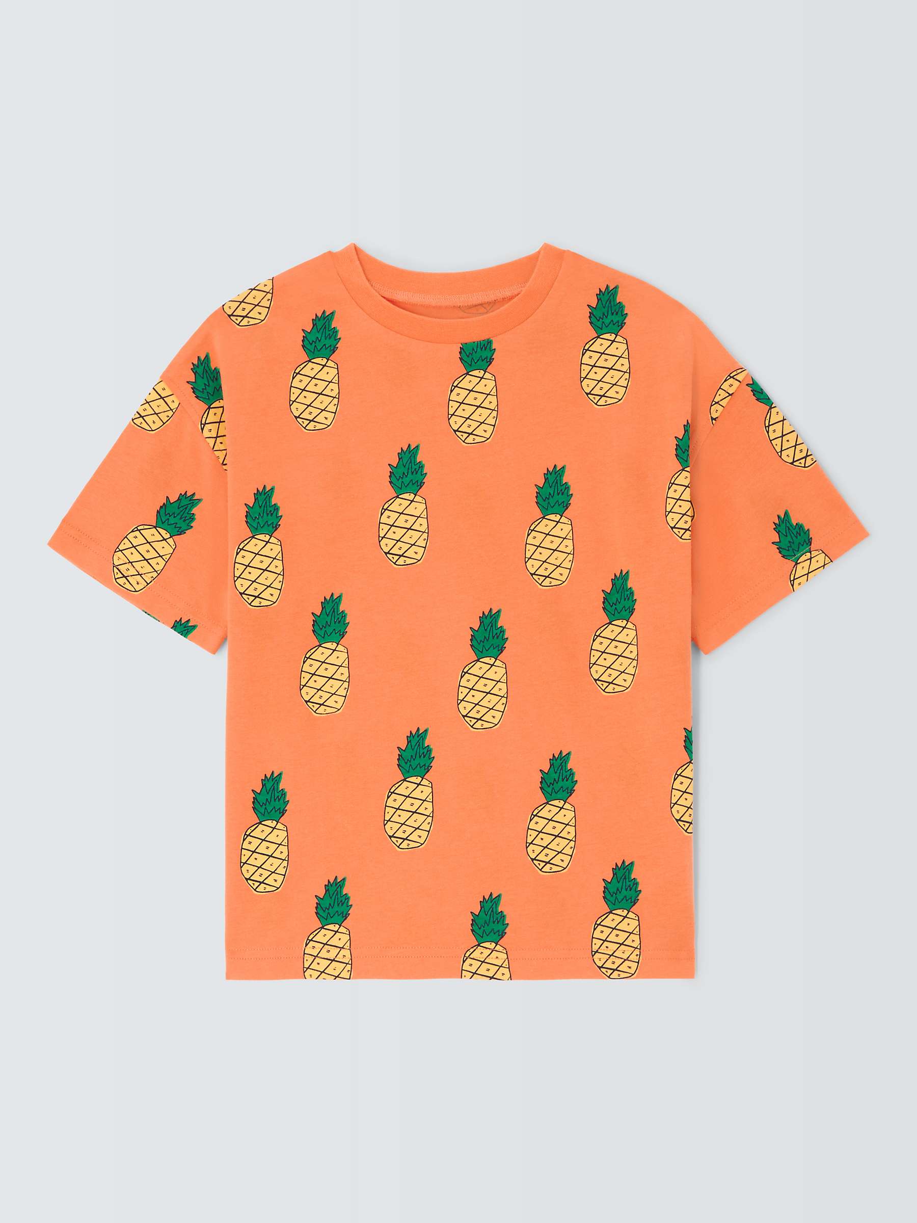 Buy John Lewis ANYDAY Kids' Pineapple Print T-Shirt, Paprika Online at johnlewis.com
