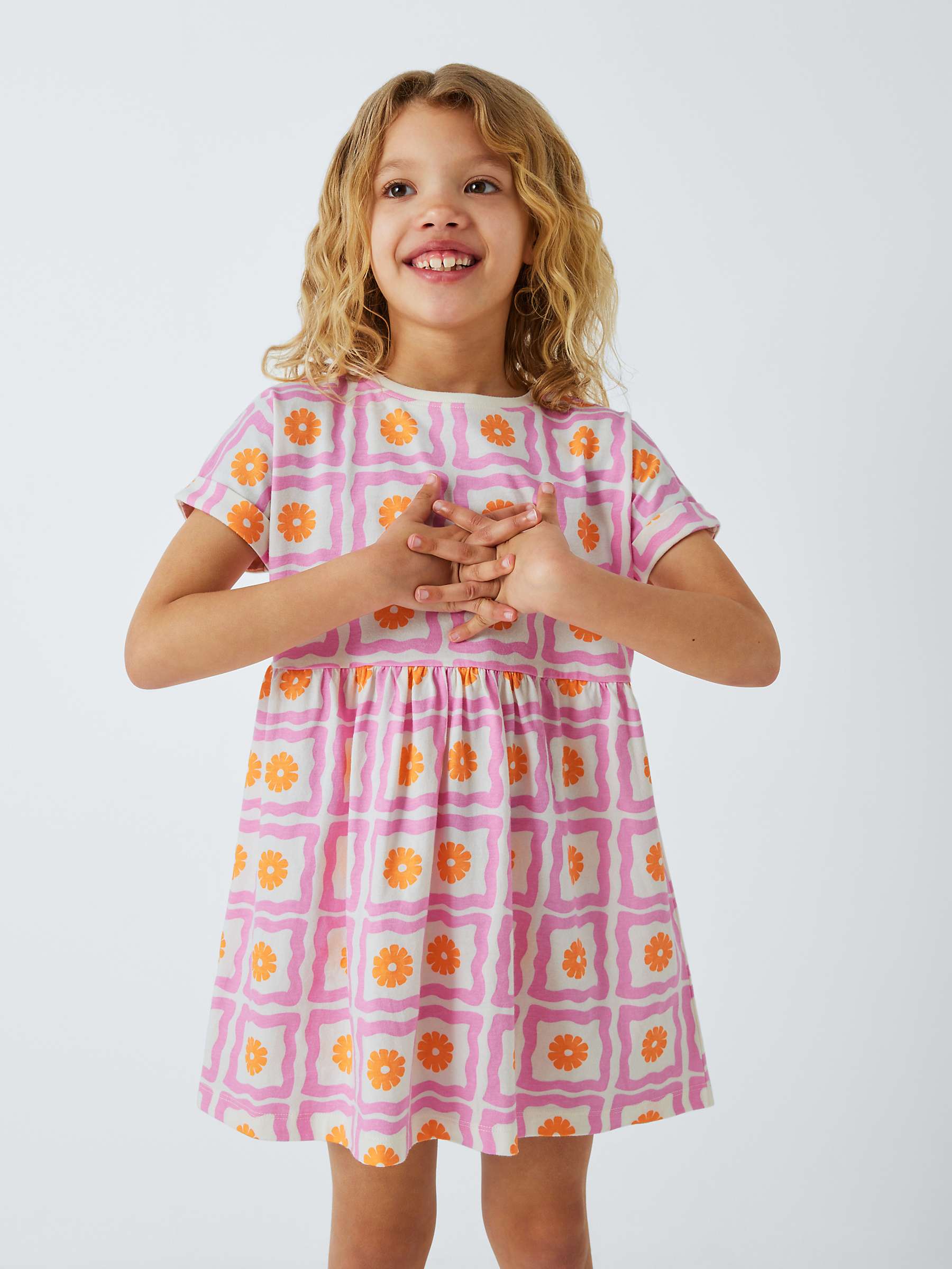 Buy John Lewis ANYDAY Kids' Floral T-Shirt Dress, Multi Online at johnlewis.com