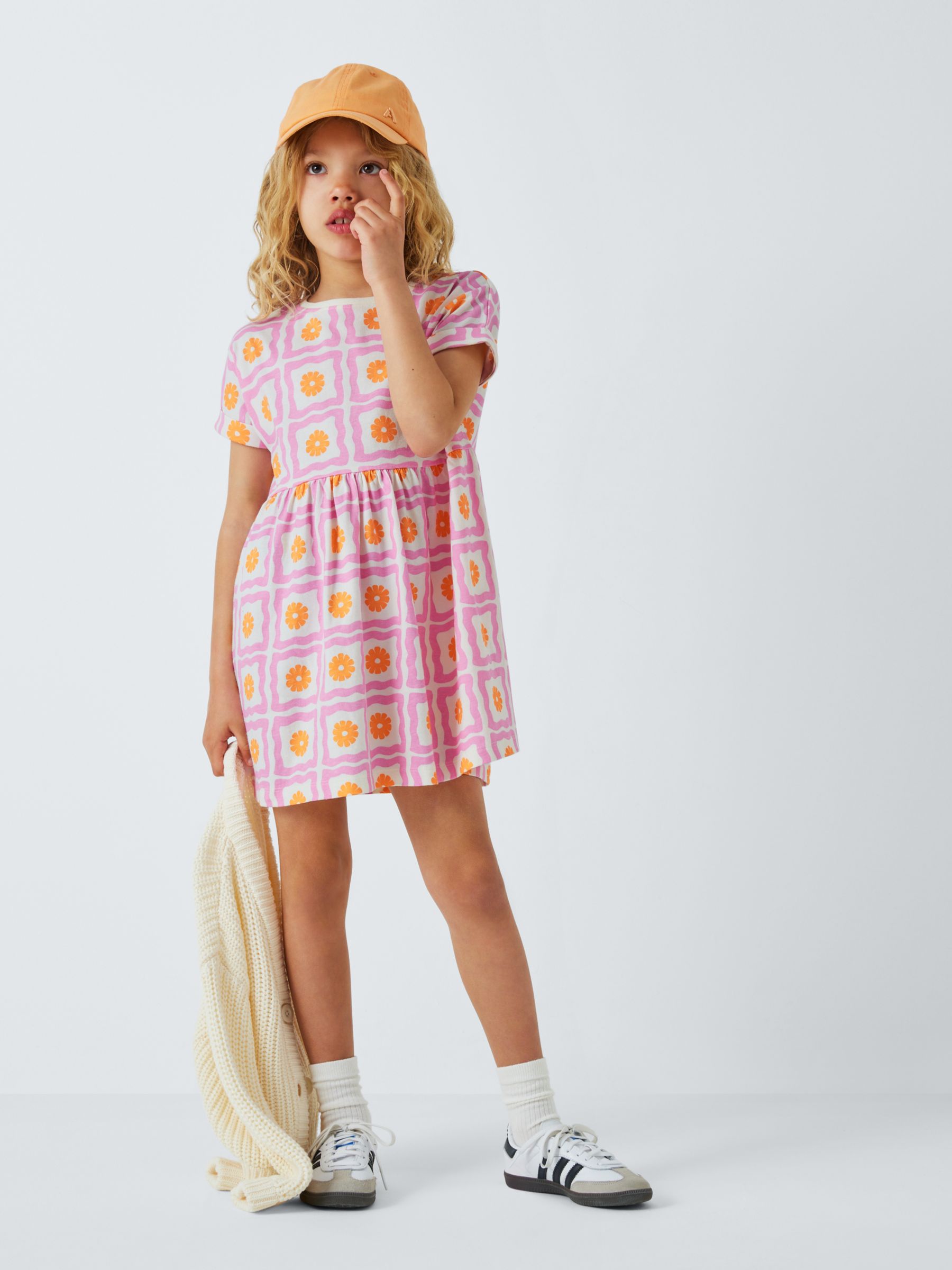 John Lewis ANYDAY Kids' Floral T-Shirt Dress, Multi, 11 years