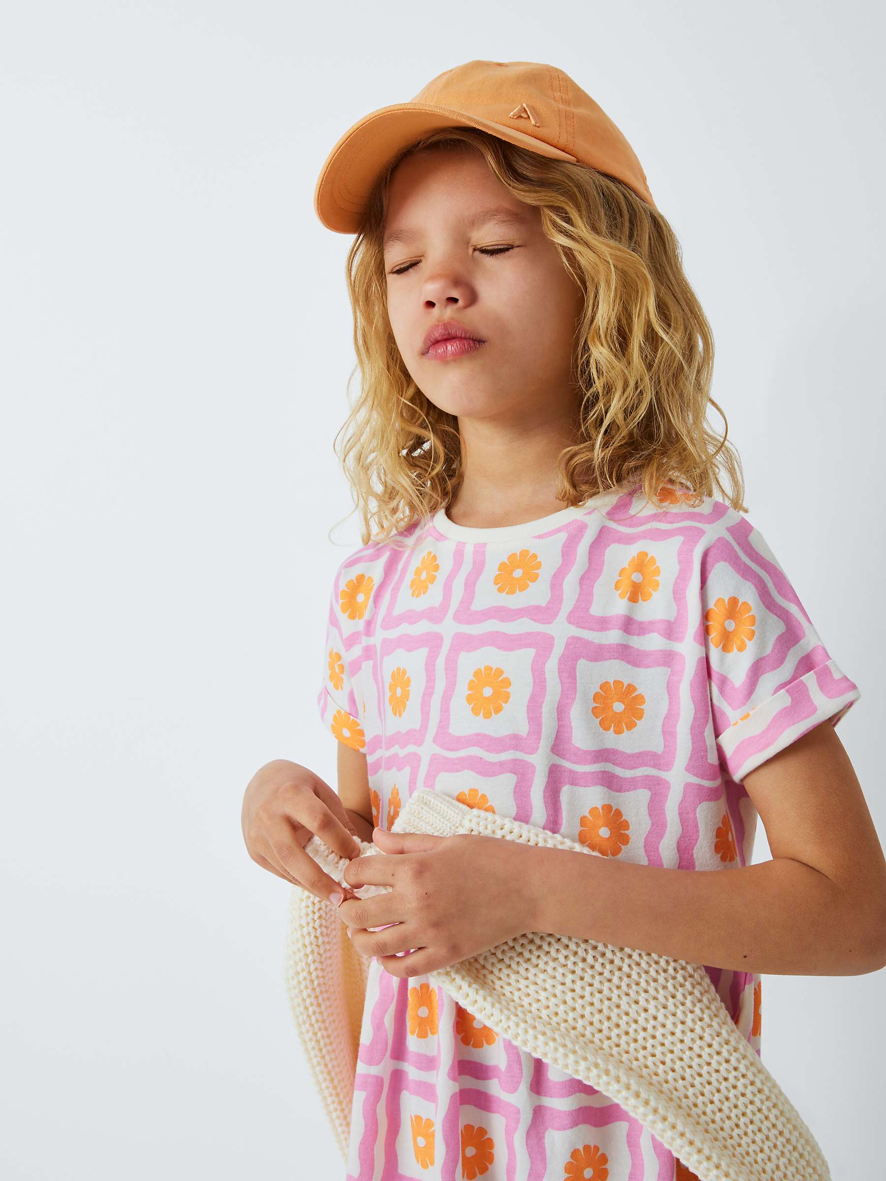 Buy John Lewis ANYDAY Kids' Floral T-Shirt Dress, Multi Online at johnlewis.com