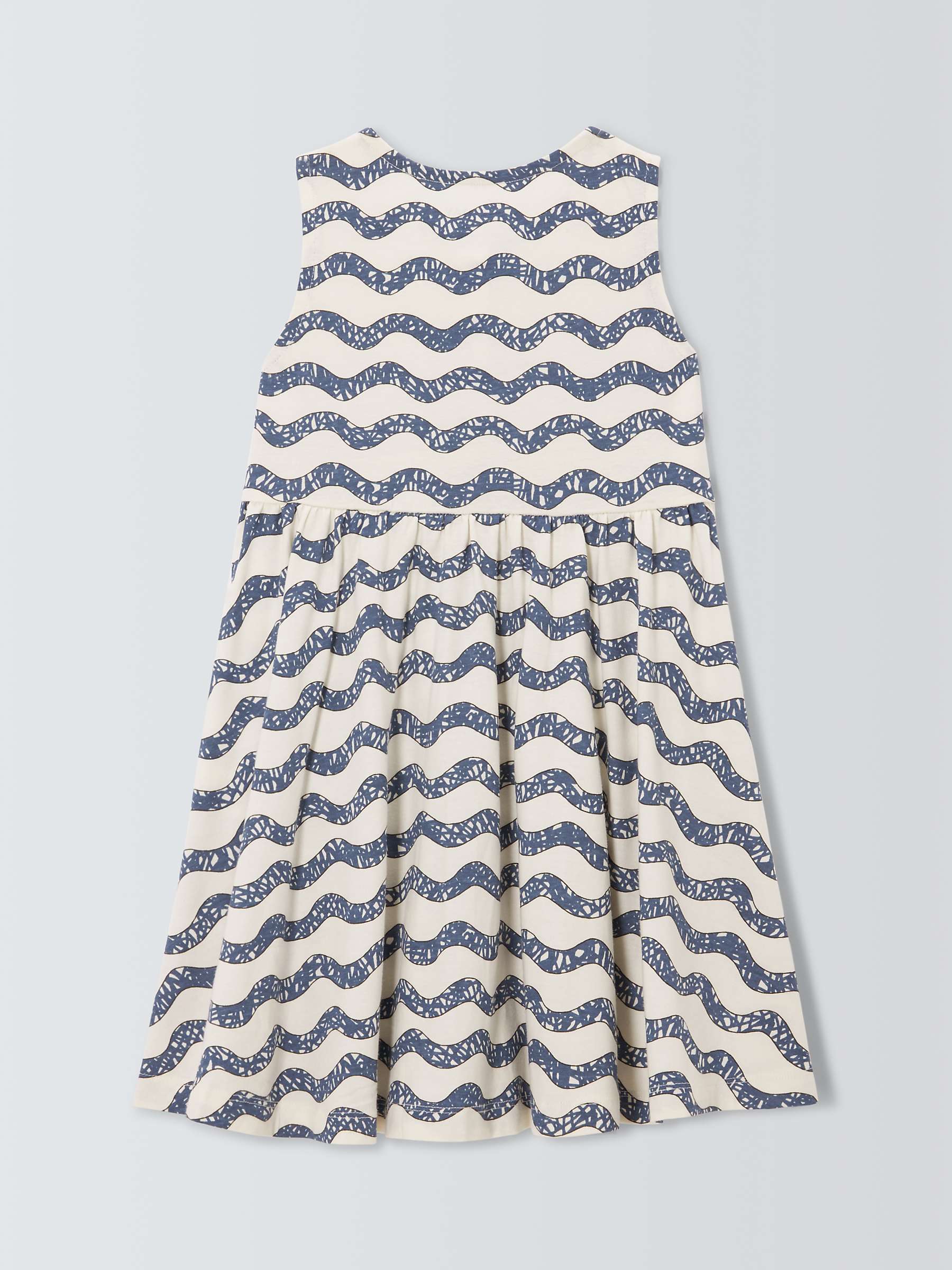 Buy John Lewis ANYDAY Kids' Cotton Wiggle Stripe Sleeveless Dress, Multi Online at johnlewis.com