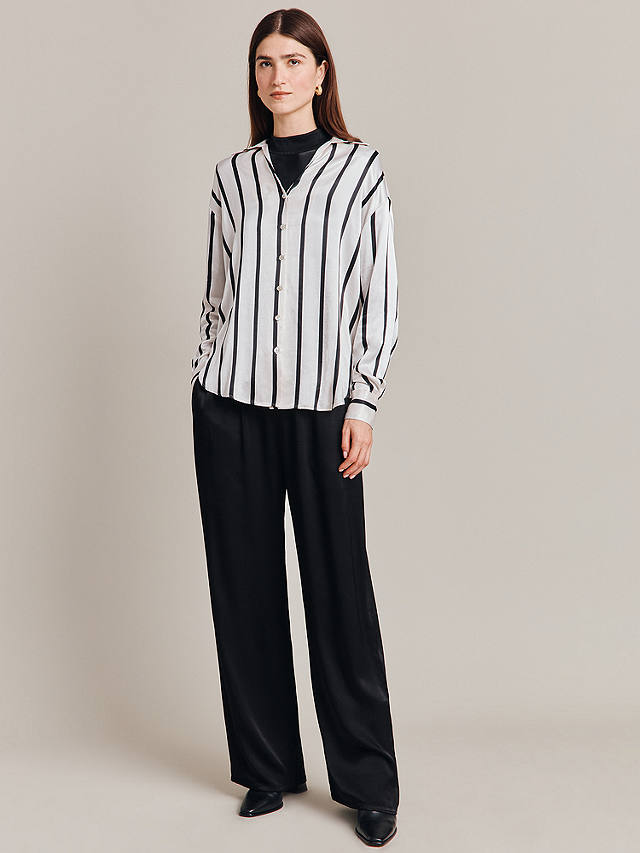 Ghost Amy Stripe Shirt, Black