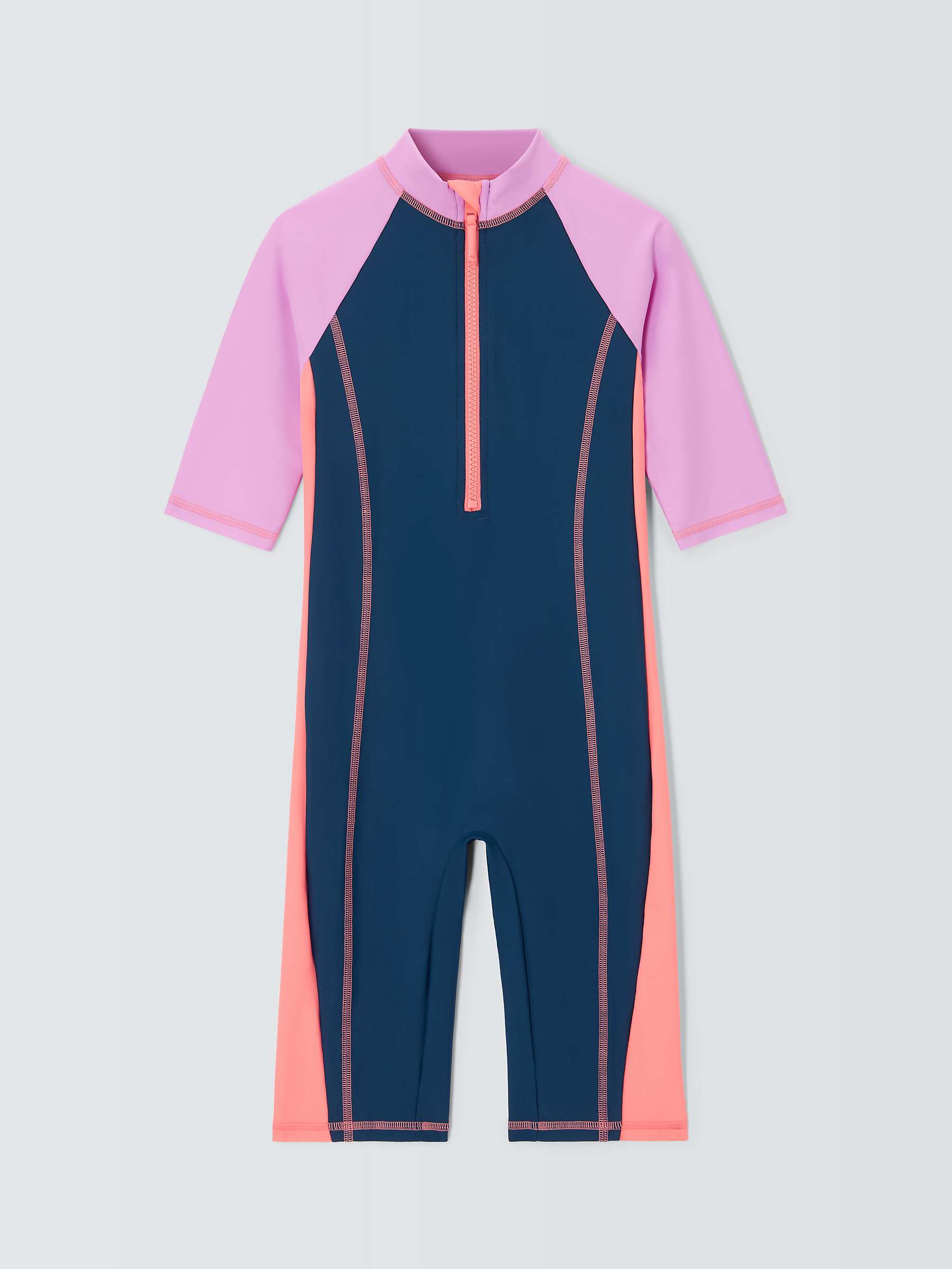 Buy John Lewis Kids' Colour Block UPF 40+ Sunpro Swimsuit, Multi Online at johnlewis.com