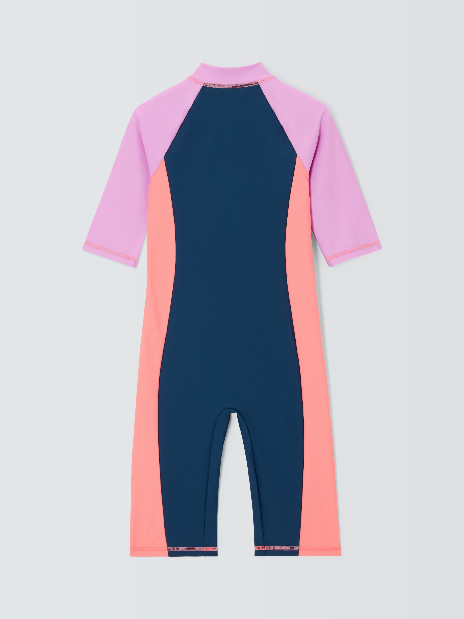 John Lewis Kids' Colour Block UPF 40+ Sunpro Swimsuit, Multi, 7 years