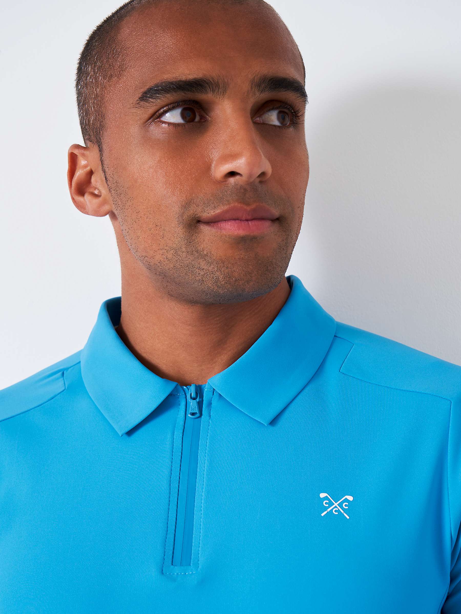 Buy Crew Clothing Champion Golf Polo Shirt, Blue Online at johnlewis.com