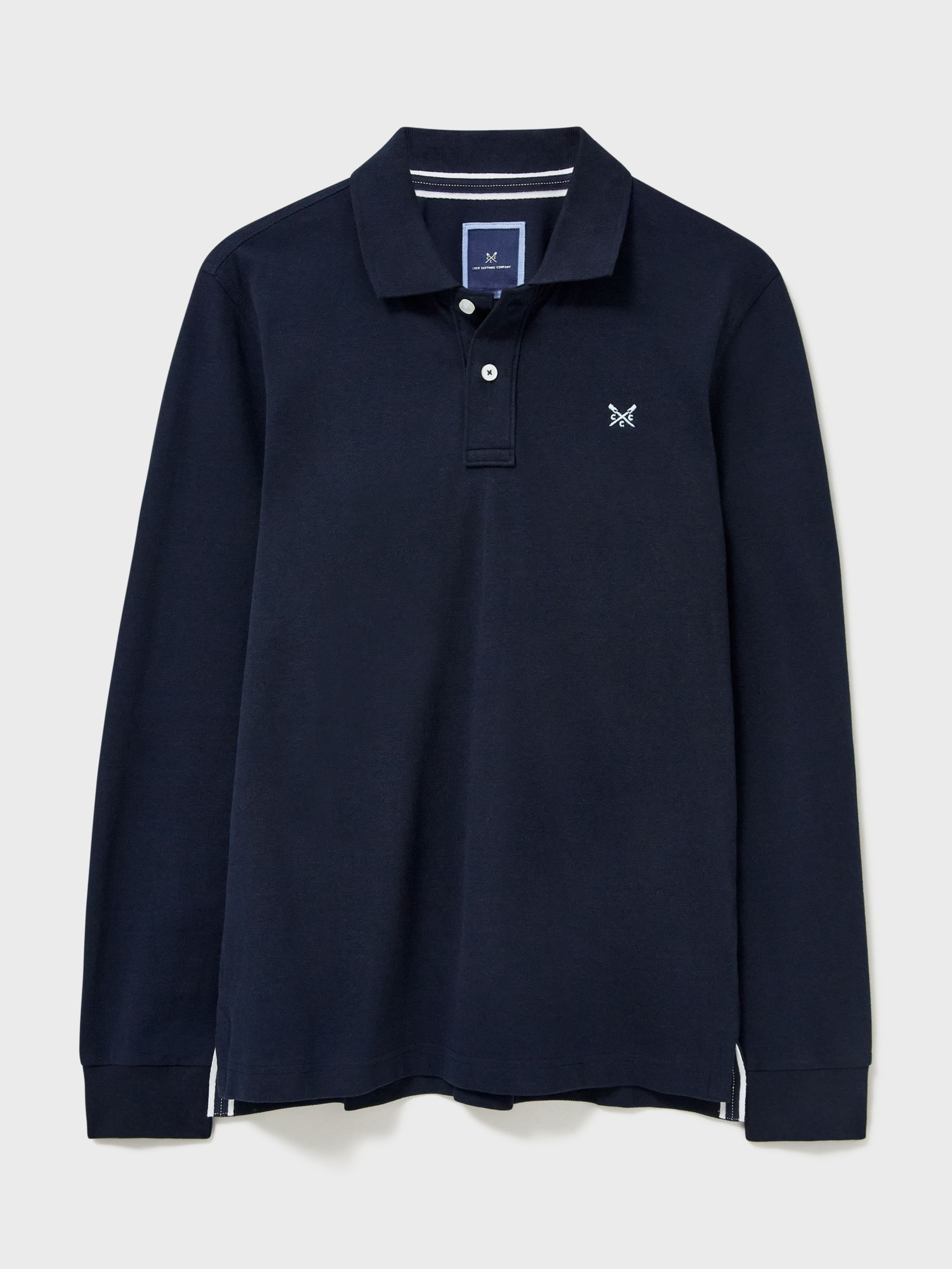 Crew Clothing Classic Polo Shirt, Navy Blue at John Lewis & Partners