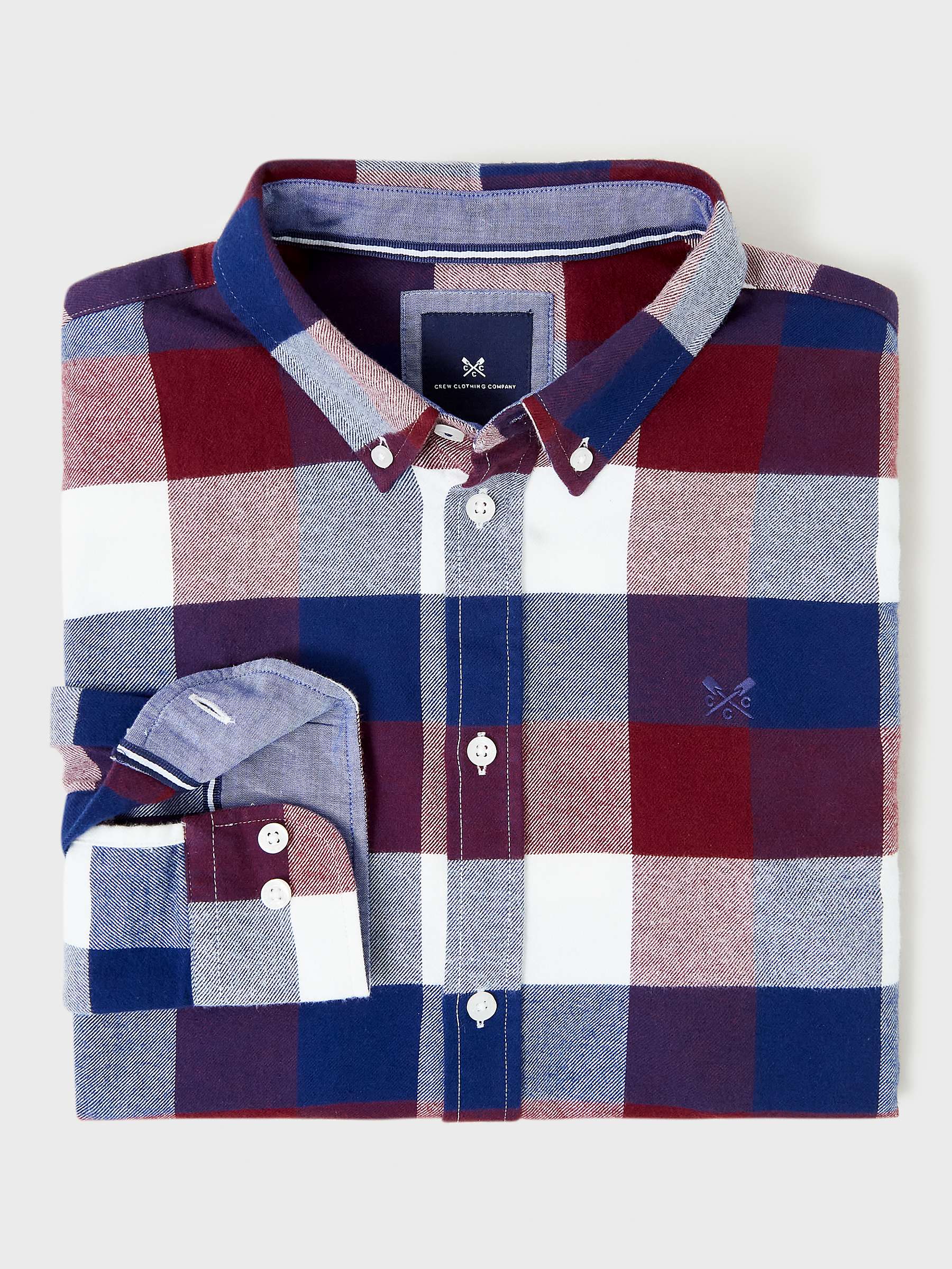 Buy Crew Clothing Brushed Cotton Check Shirt Online at johnlewis.com