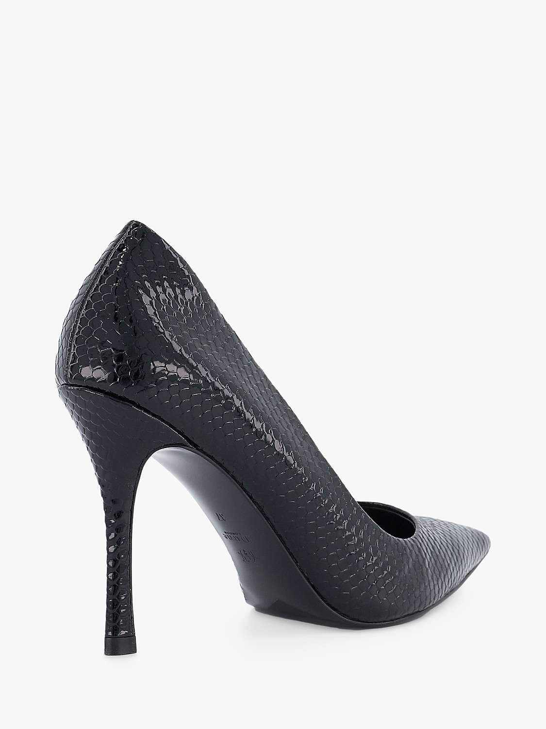 Buy Dune Atlanta Reptile Effect Pointed Toe Court Shoes Online at johnlewis.com
