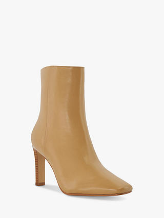 Dune Oxygen Leather Ankle Boots, Camel