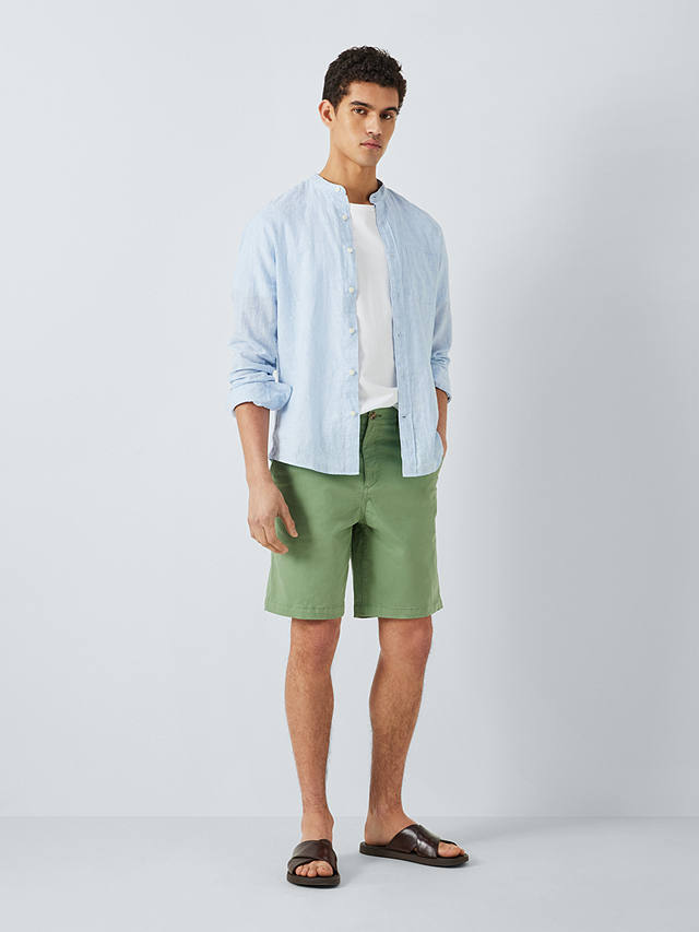 John Lewis Stretch Chino Shorts, Loden Forest