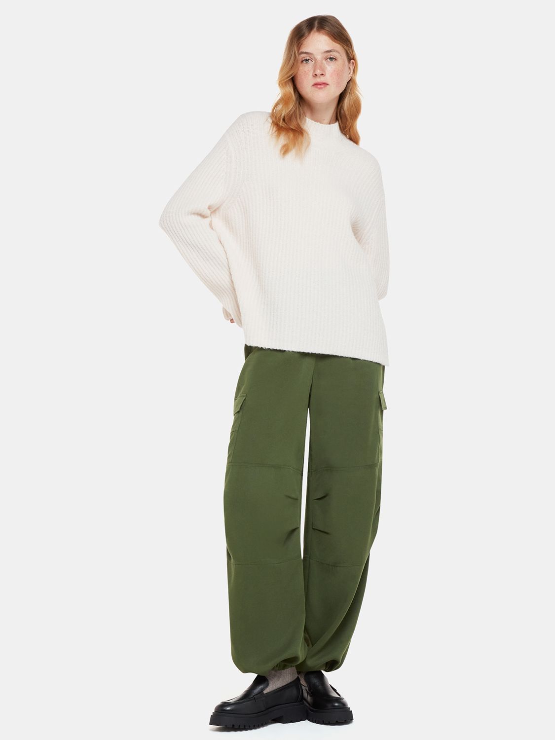 Whistles Grace Luxe Cargo Trousers