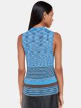 Whistles Stripe Sparkle Tank Top, Blue