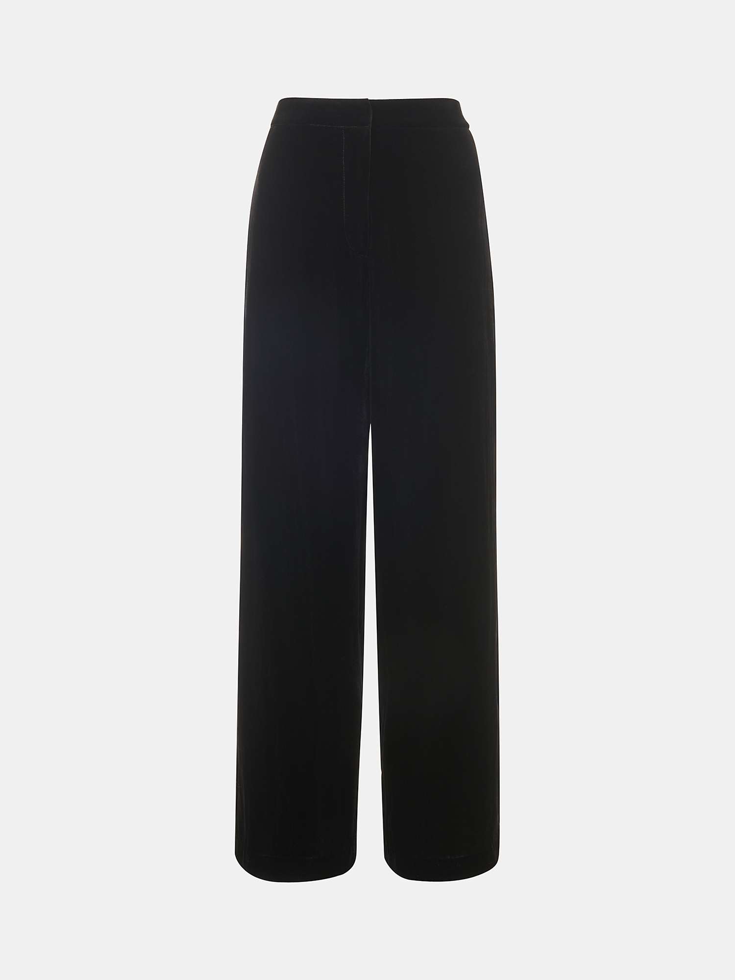 Buy Whistles Full Length Velvet Trousers, Black Online at johnlewis.com