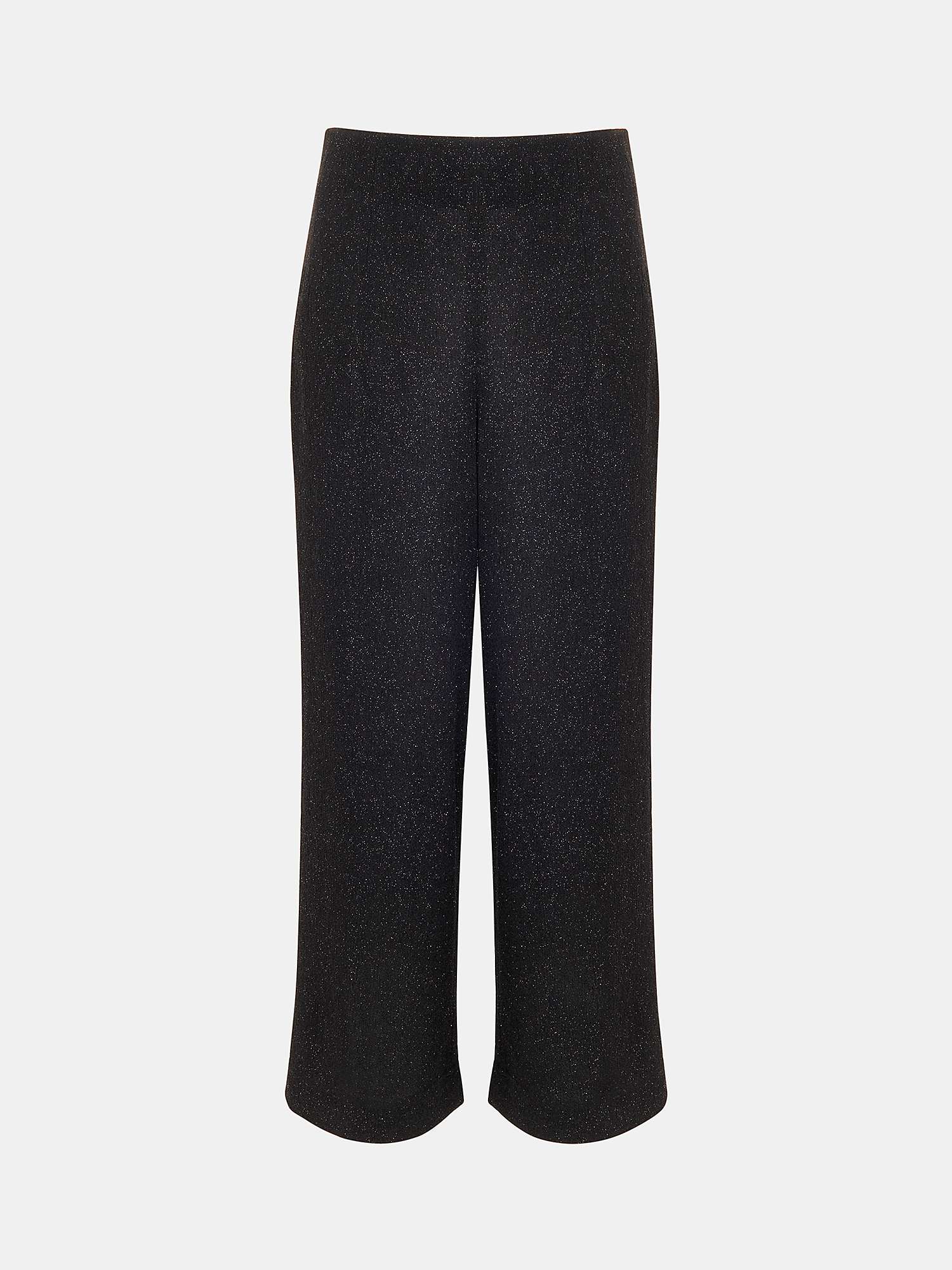 Buy Whistles Eva Sparkle Cropped Trousers, Black Online at johnlewis.com
