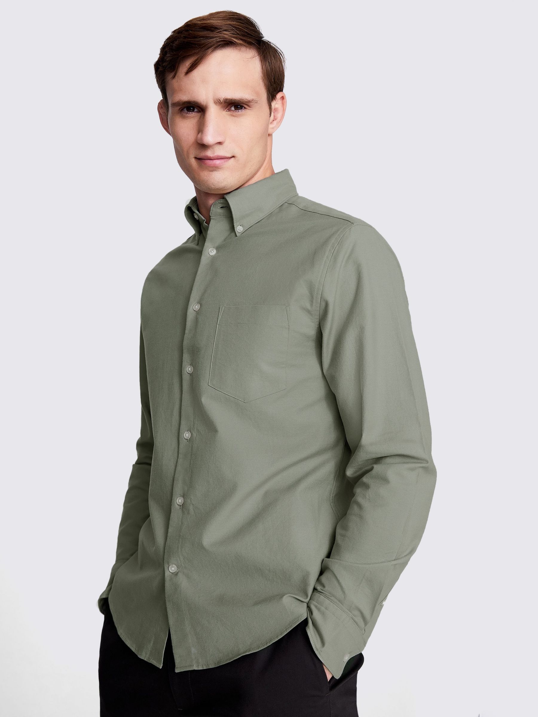 Buy Moss Washed Oxford Shirt Online at johnlewis.com