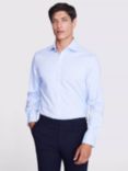 Moss Tailored Fit Sky Dobby Cotton Blend Stretch Shirt