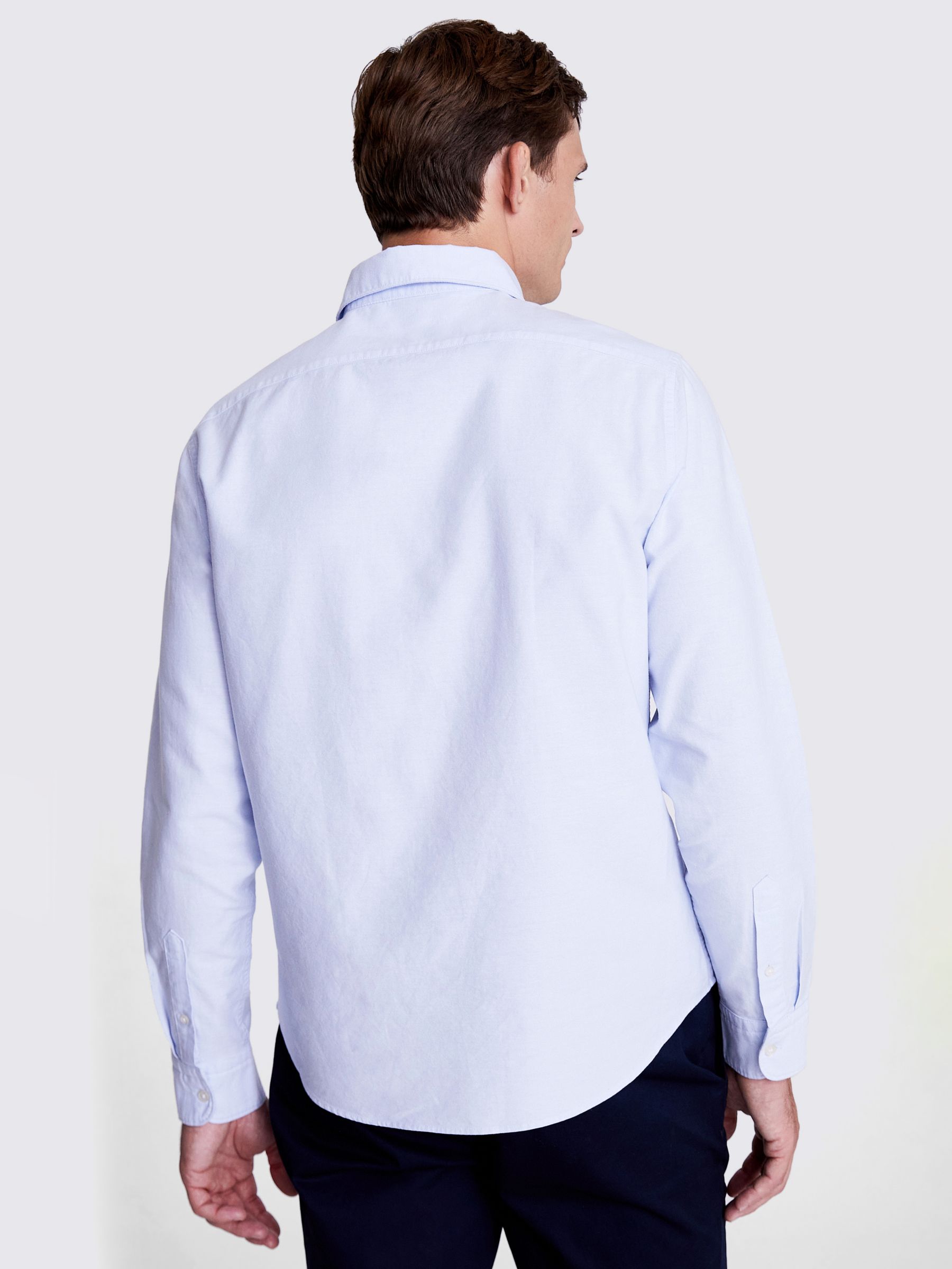 Moss Washed Oxford Shirt, Sky, S