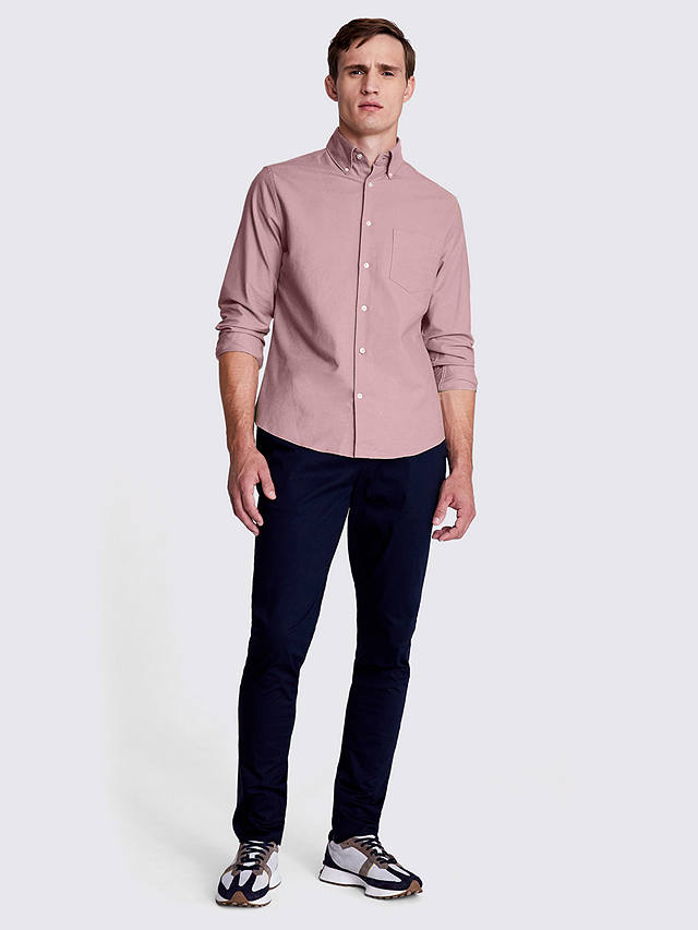 Moss Washed Oxford Shirt, Dusky Pink at John Lewis & Partners