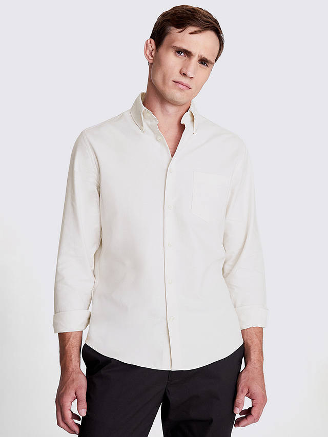 Moss Washed Oxford Shirt, Beige