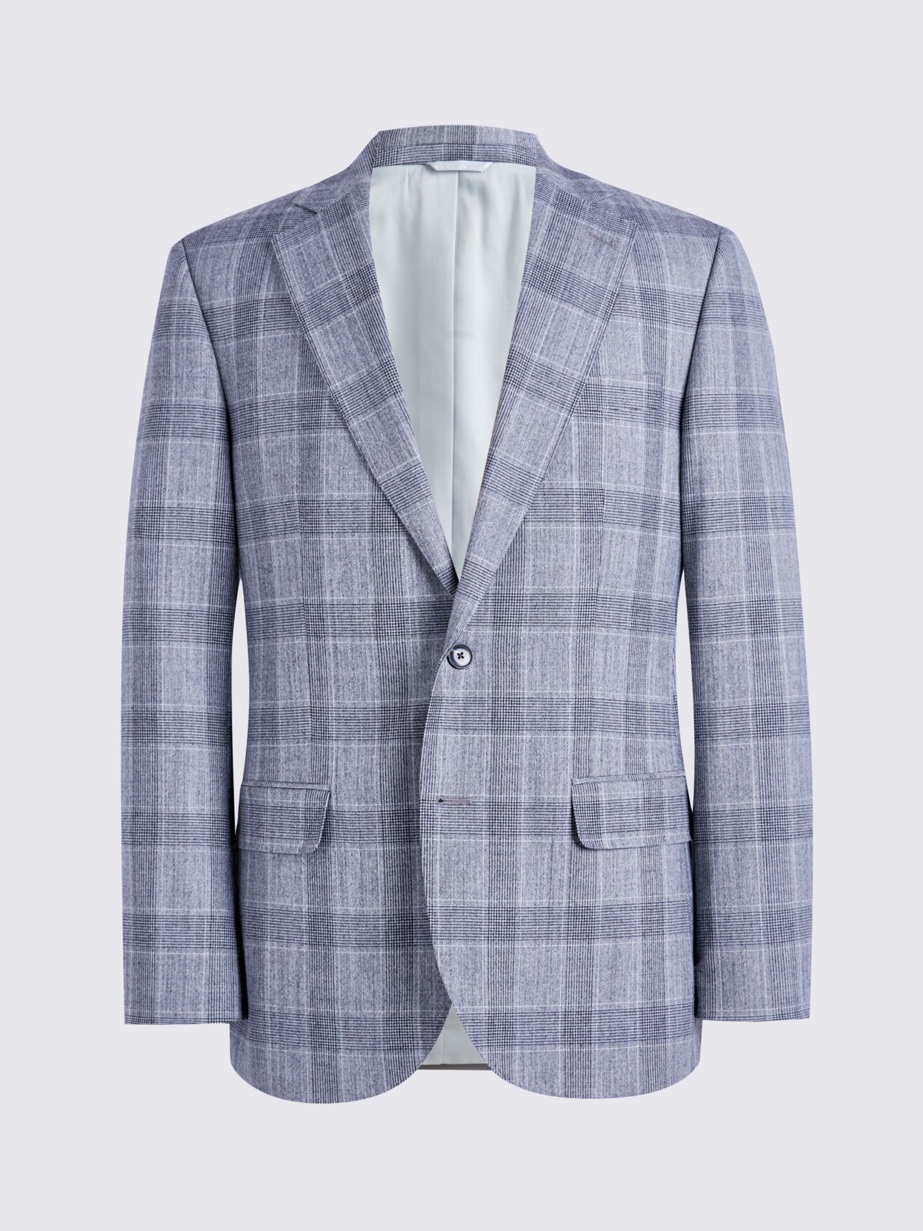 Moss Wool Blend Checked Tailored Fit Suit Jacket, Multi, 42R