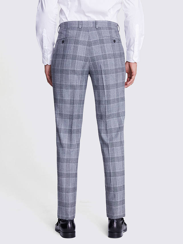 Moss Tailored Fit Check Trousers, Grey