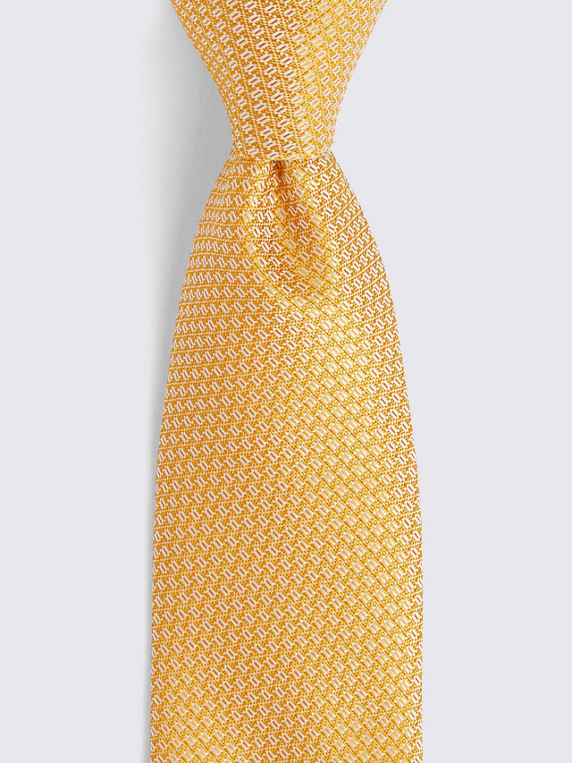 Moss Textured Tie, Yellow