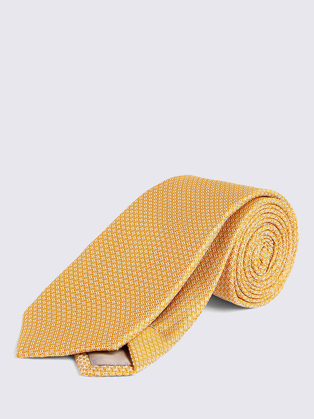 Moss Textured Tie, Yellow