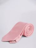 Moss Oxford Silk Tie, Pink