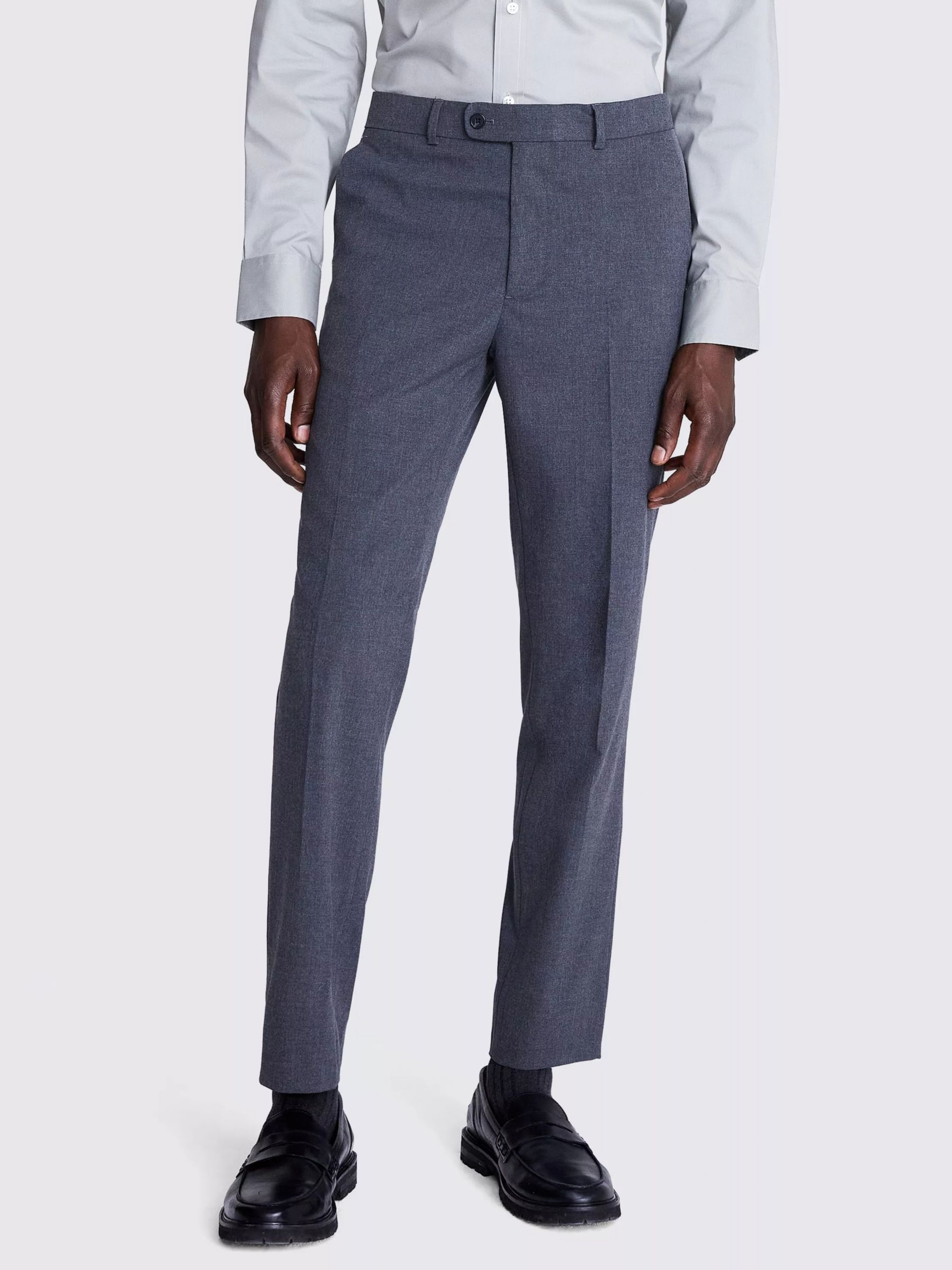 Moss Tailored Fit Trousers, Grey at John Lewis & Partners