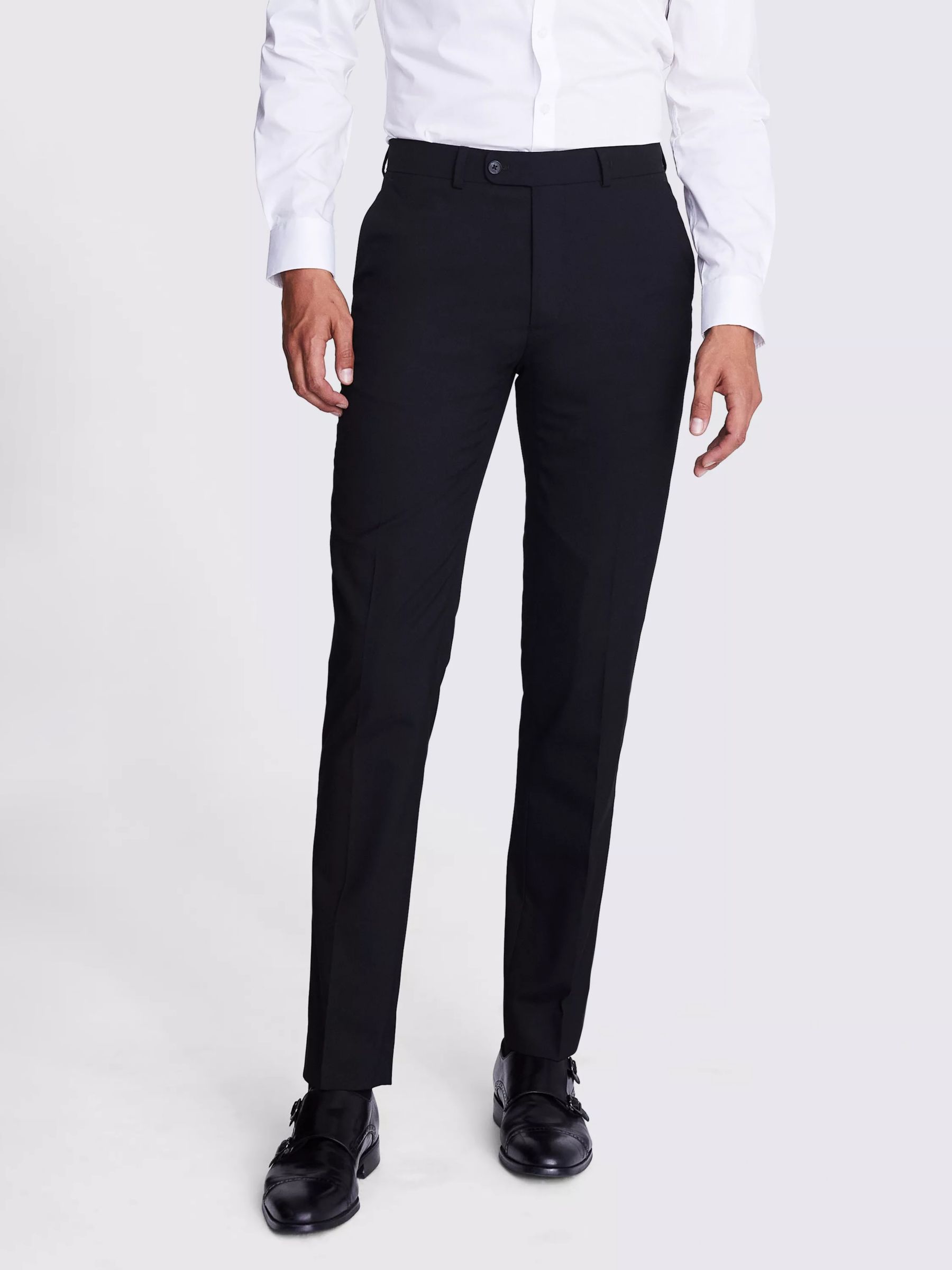 Moss Tailored Fit Trousers, Black, 30S